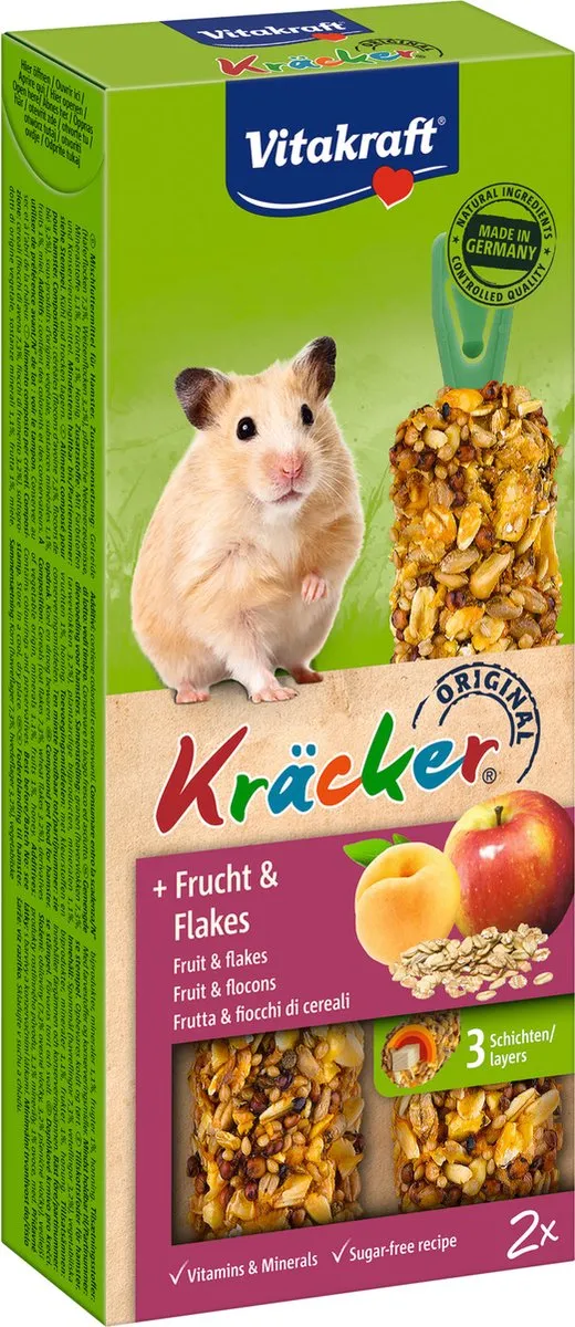 Vitakraft Hamsterkracker Fruit Hamstersnack - 2 Stuks