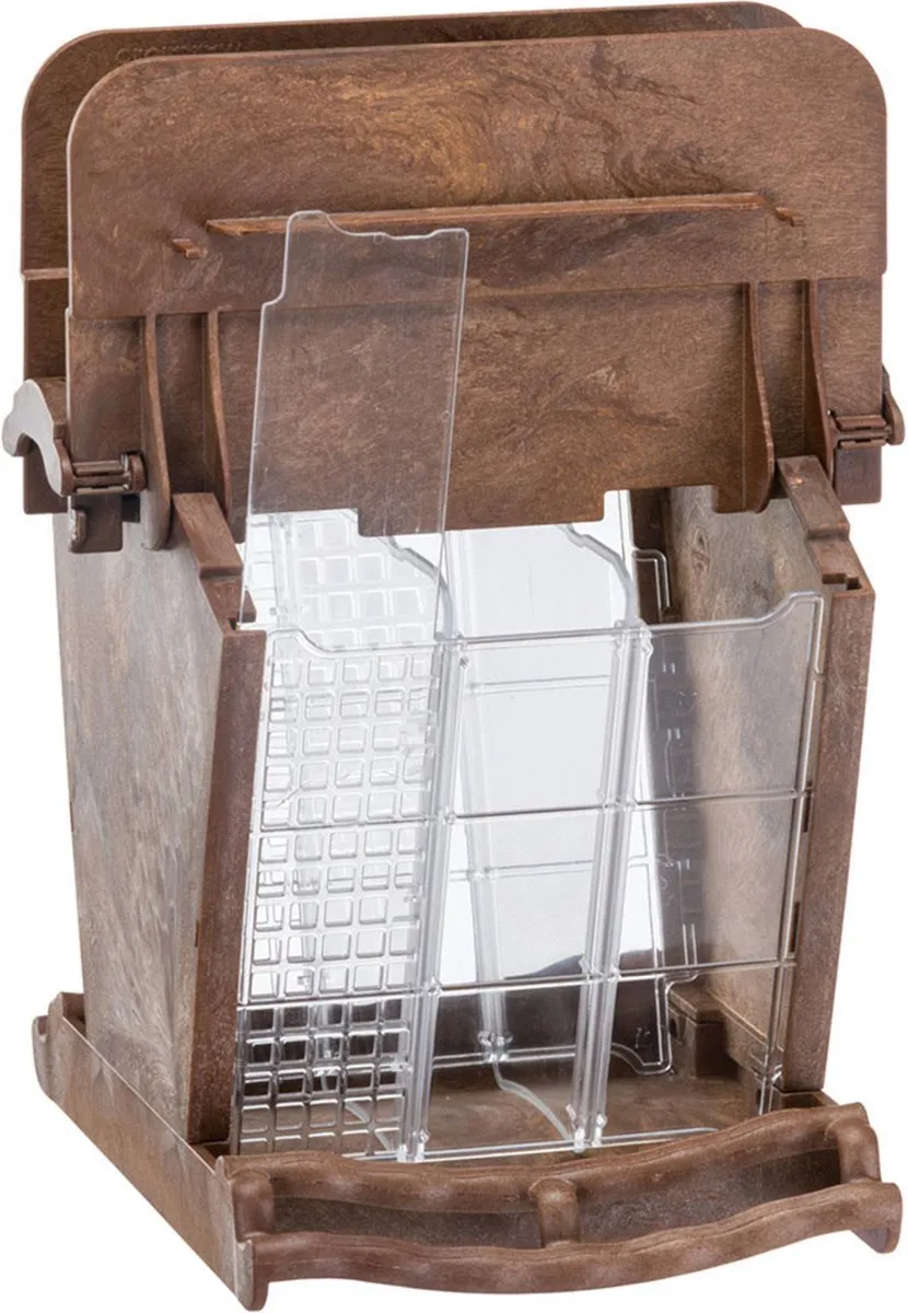 Ferplast Voedersilo Jok 1 - 23.5x26x23cm Bruin - afbeelding 6 van 6