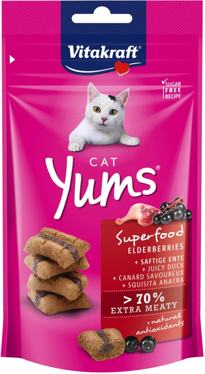 Vitakraft Cat Yums Superfood Vlierbes 40g