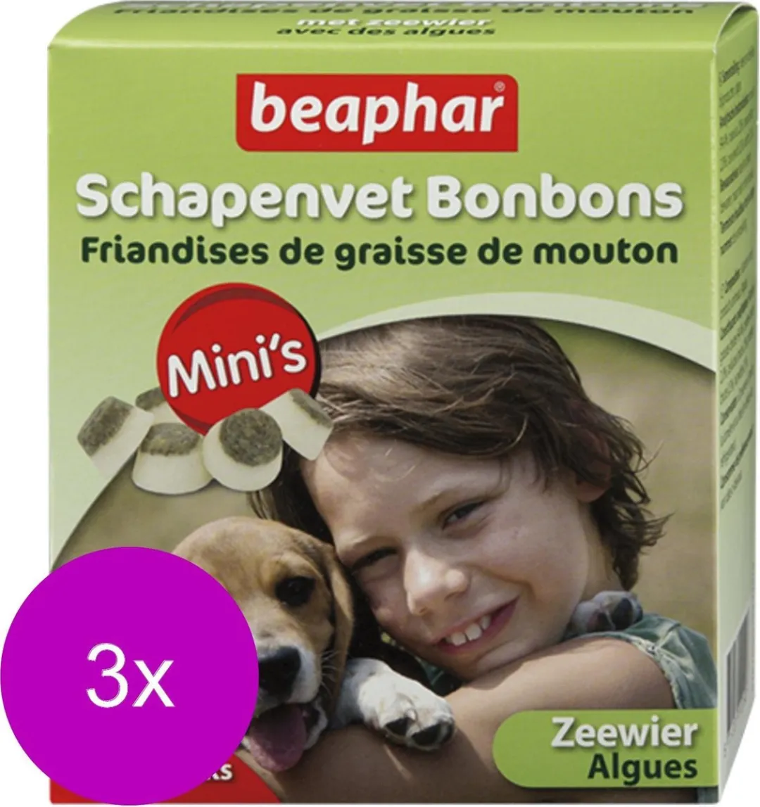 Beaphar Schapenvetbonbons Zeewier - 3x240 Stuks