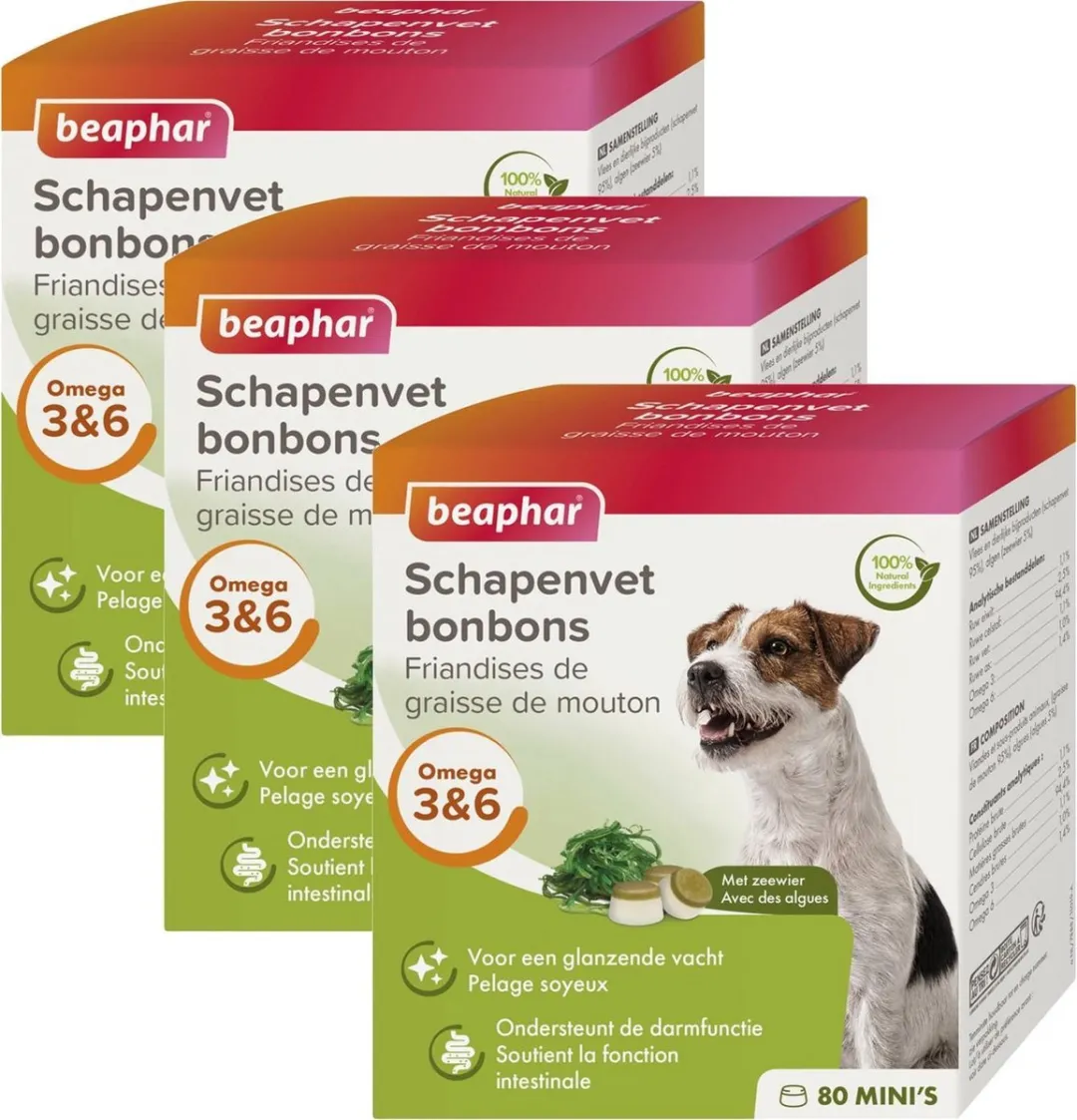 Beaphar Schapenvetbonbons Zeewier