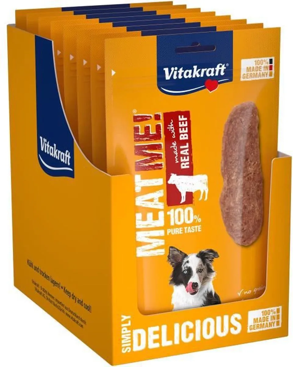 Vitakraft Meat Me! Hondensnacks Rund - 8 x 60g - afbeelding 2 van 2
