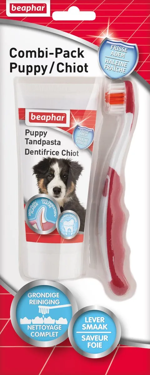 Beaphar Tandpasta & Borstel Combi-Pack Puppy