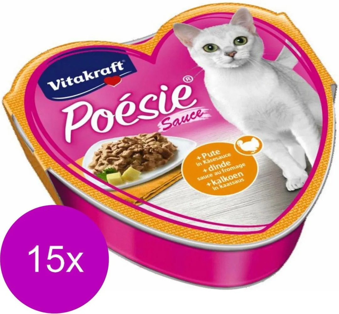 Vitakraft Poésie Saus Alu Kattenvoer 15x85g