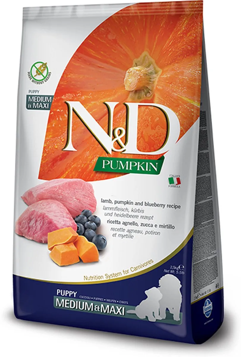 Farmina N&D Pumpkin Lamb Puppy Hondenvoer 12kg