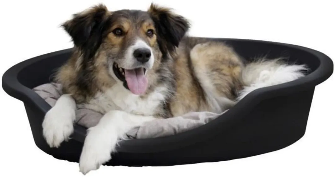 KERBL - DREAMER Mand / Prullenbak - Zwart - Gerecycled plastic - 80x60x25cm