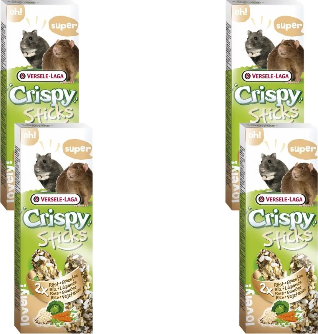 Versele-Laga Crispy Sticks Hamster & Rat - 4 Stuks