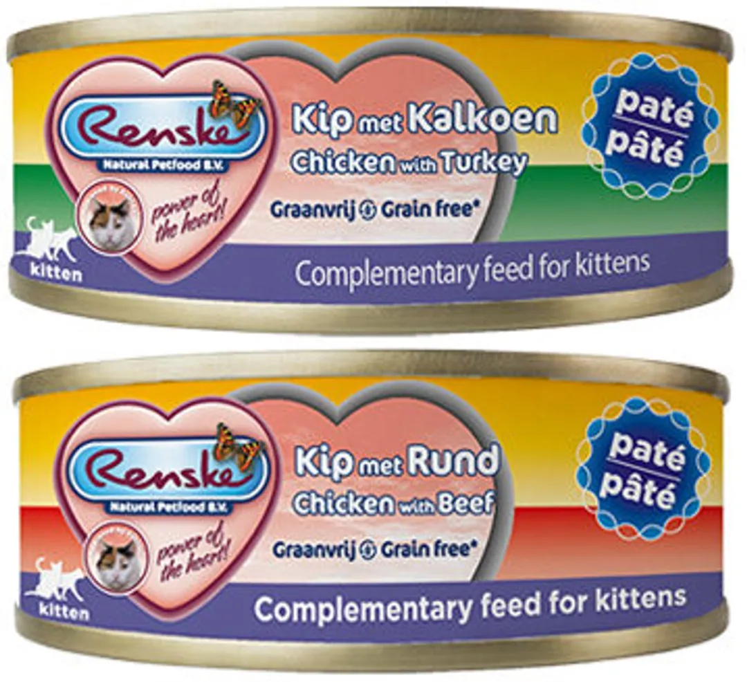 Renske Vers Kitten Paté Kip Met Rund 70g - 24 Stuks
