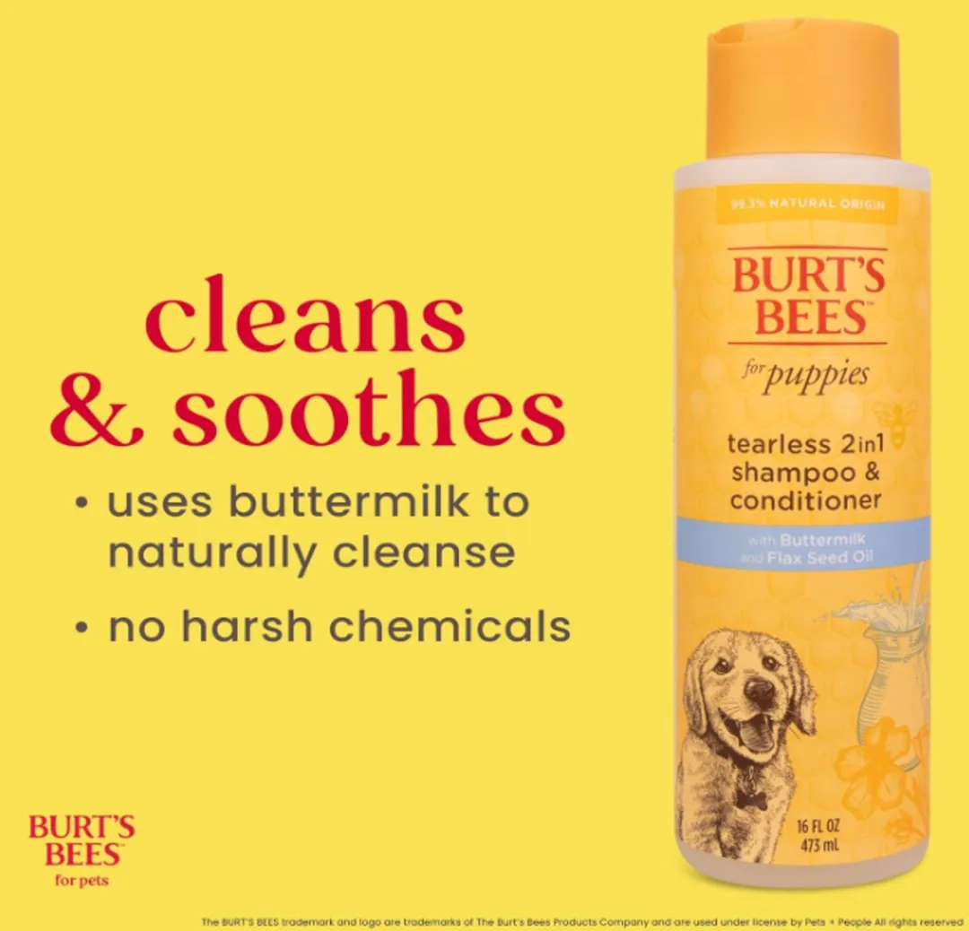 Burt's Bees Tearless Puppy Shampoo & Conditioner 473ml