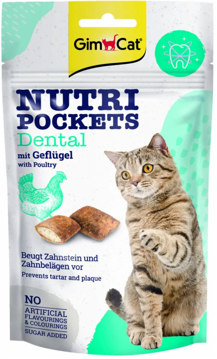 GimCat Nutri Pockets Denta Gevogelte