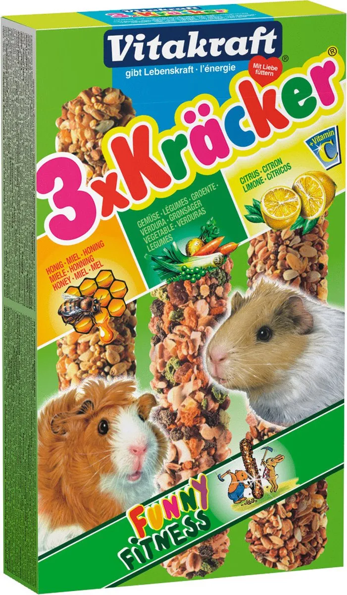 Vitakraft Cavia Kracker Honing Fruit Citroen