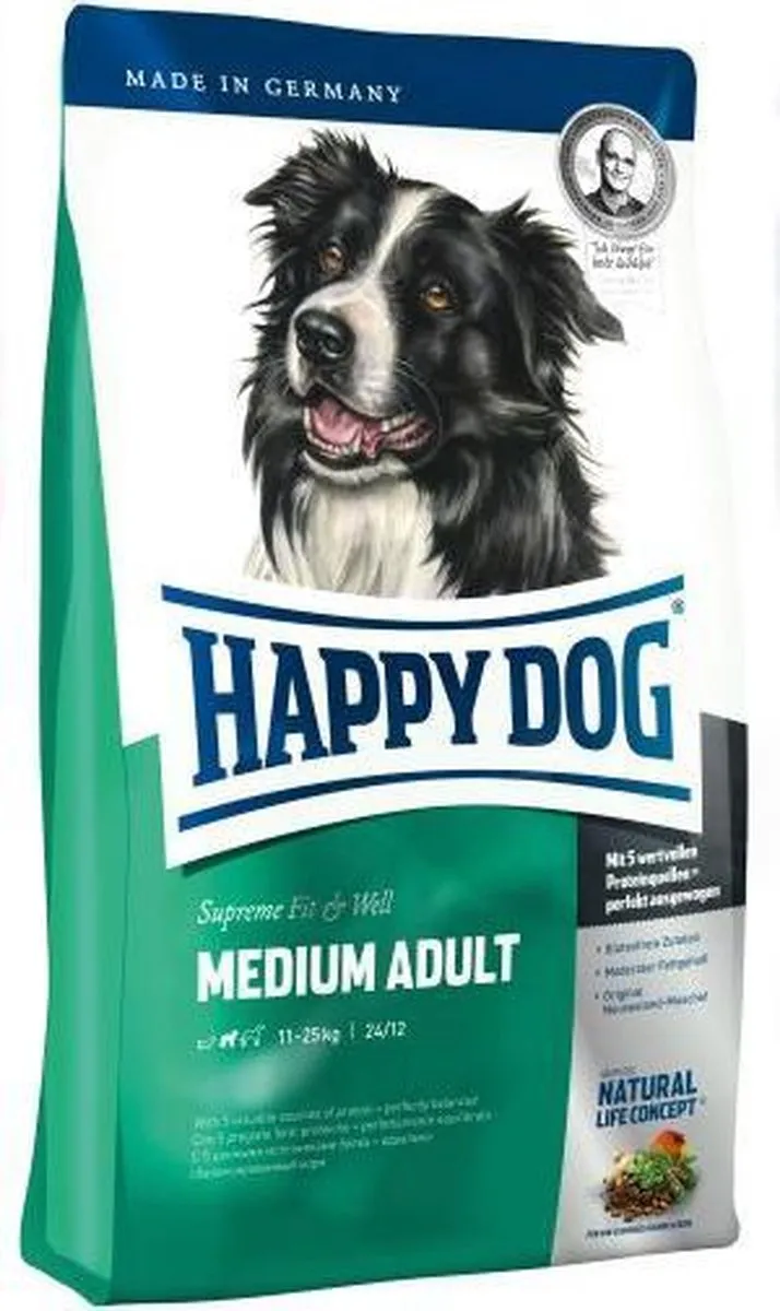Happy Dog Fit & Vital Medium Adult Hondenvoer 12kg
