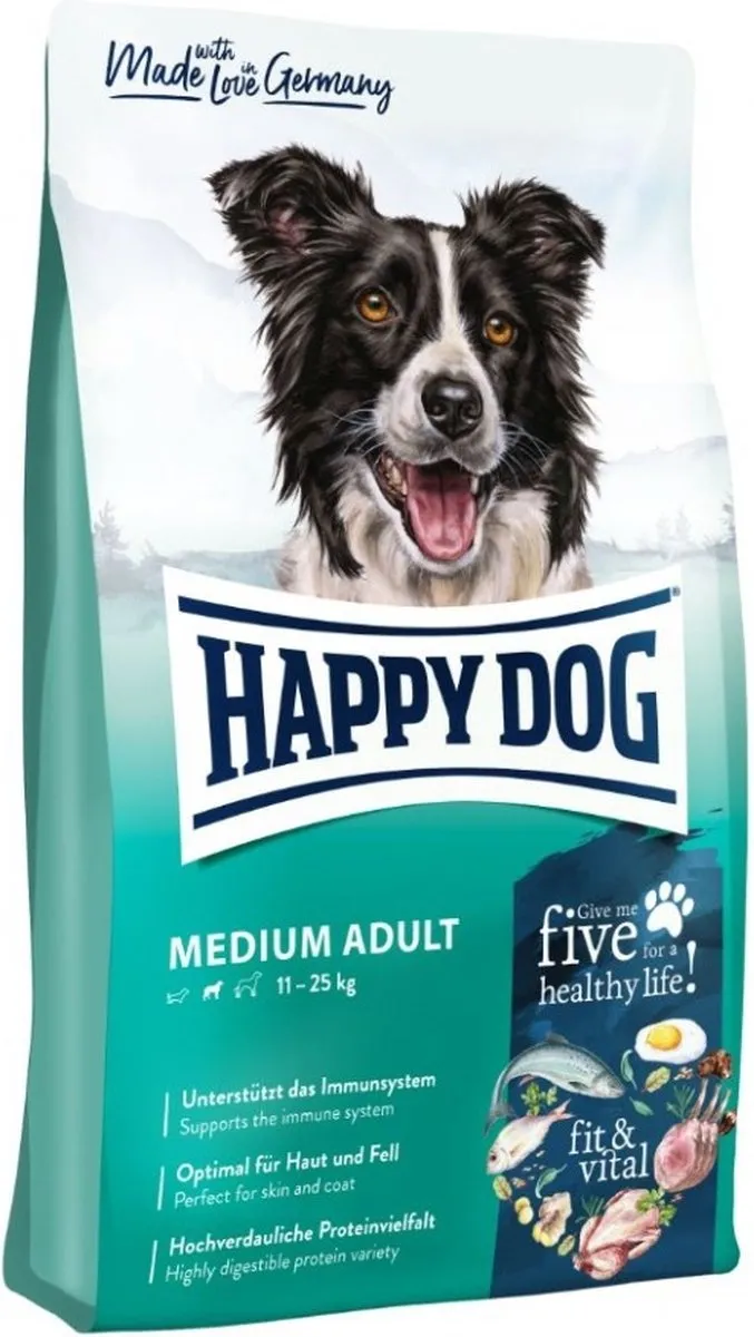 Happy Dog Fit & Vital Medium Adult Hondenvoer 12kg