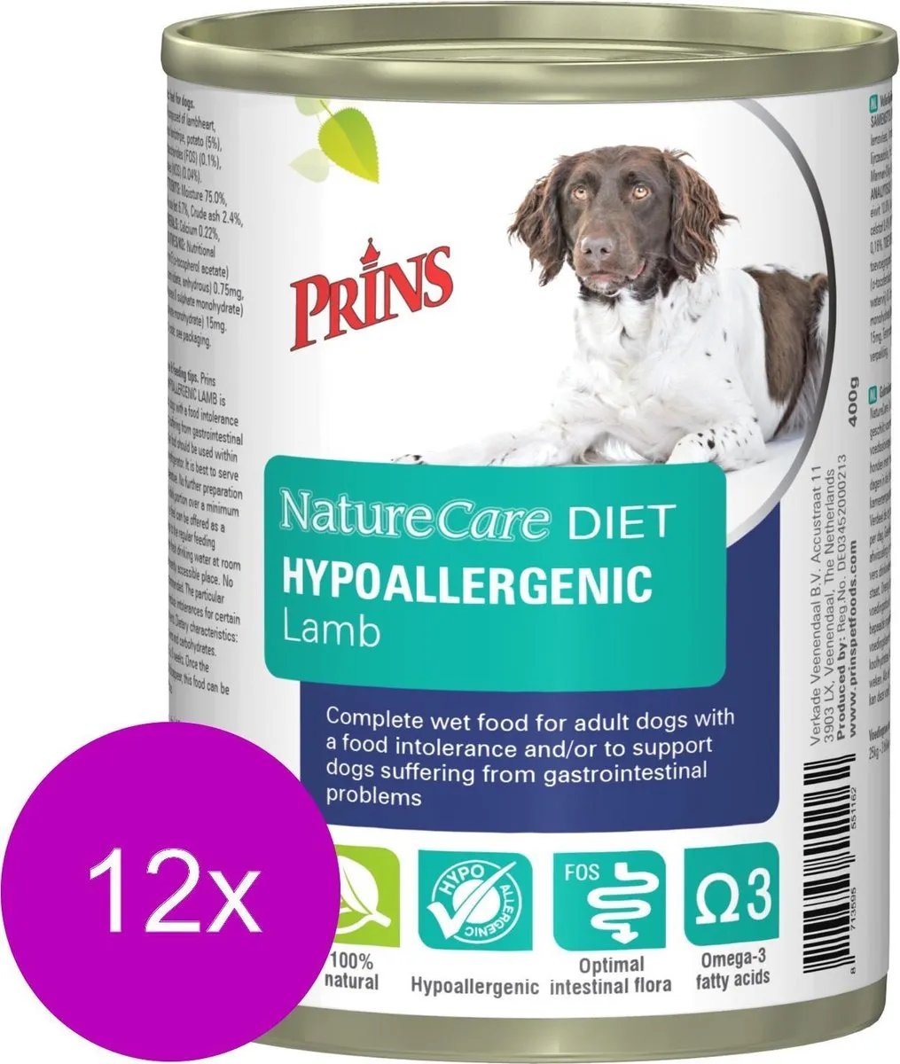 Prins NatureCare Hypoallergene Lam 12x400g