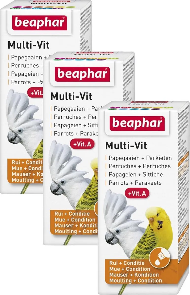 Beaphar Multi-Vitamine Papegaaien 60ml