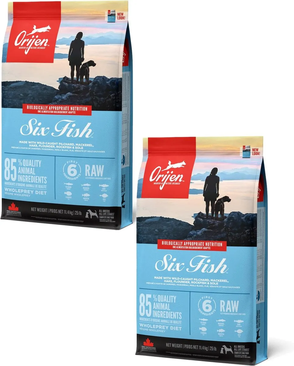 Orijen 6 Fish Hondenvoer - 2x11.4kg