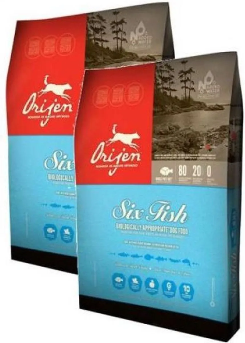 Orijen 6 Fish Hondenvoer - 2x11.4kg