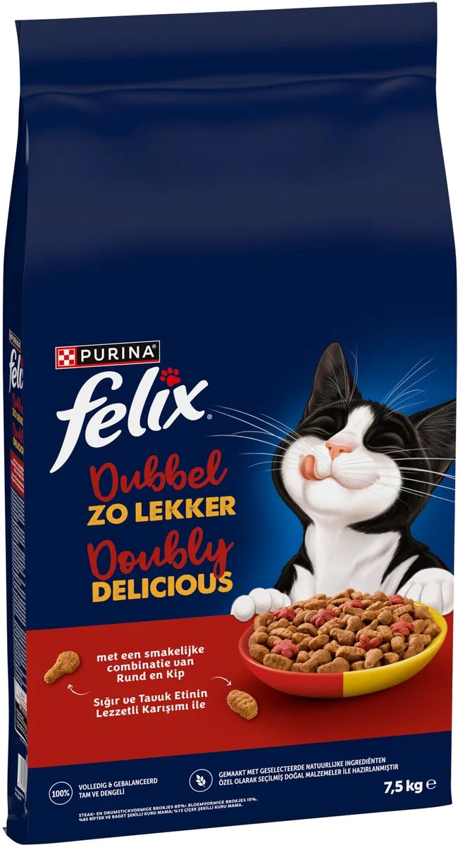 Felix Dubbel Zo Lekker Rund & Kip 7.5kg