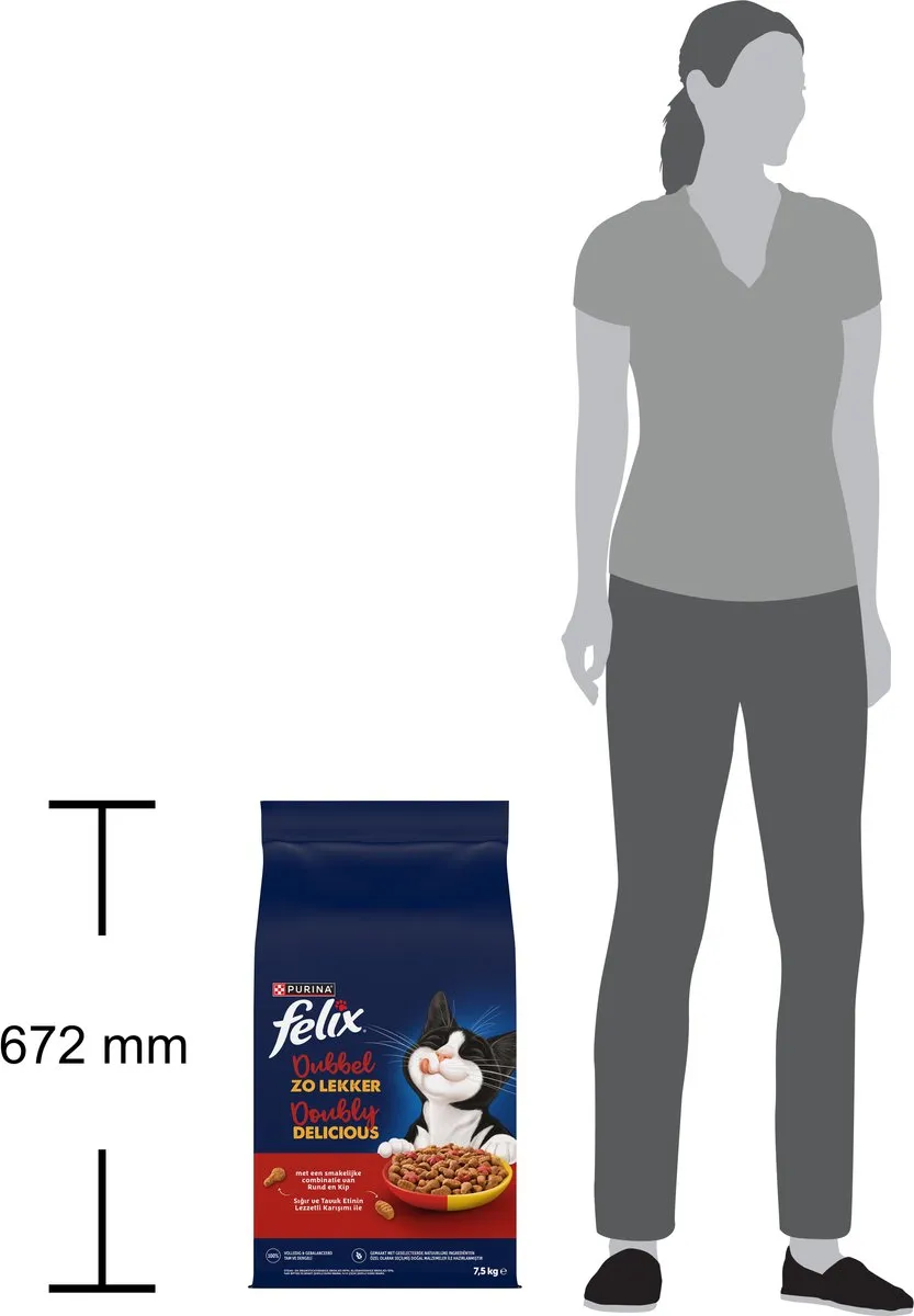 Felix Dubbel Zo Lekker Rund & Kip 7.5kg