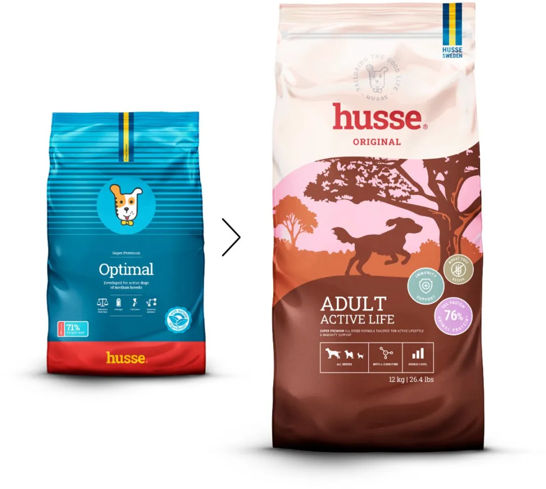 Husse Optimal Hondenbrokken Actief 12kg
