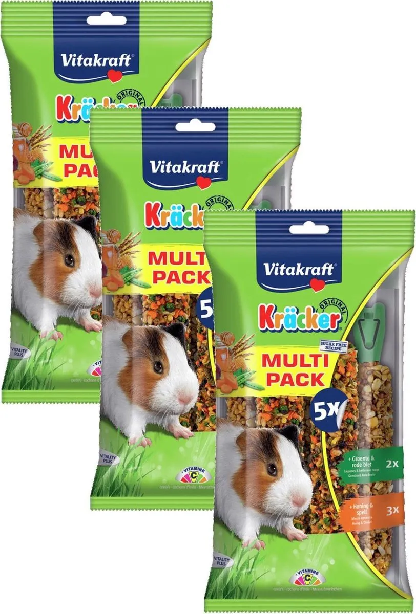Vitakraft Kräckers Honing & Groente Cavia