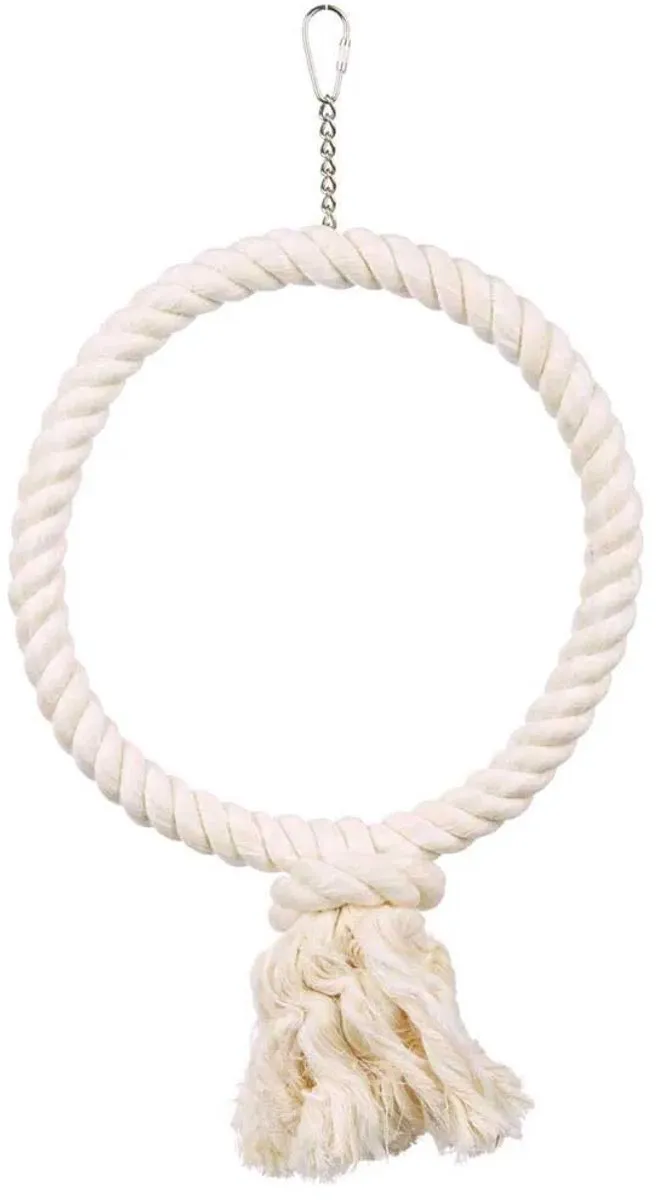 Trixie Touw-Ring 25cm - Wit - afbeelding 3 van 3