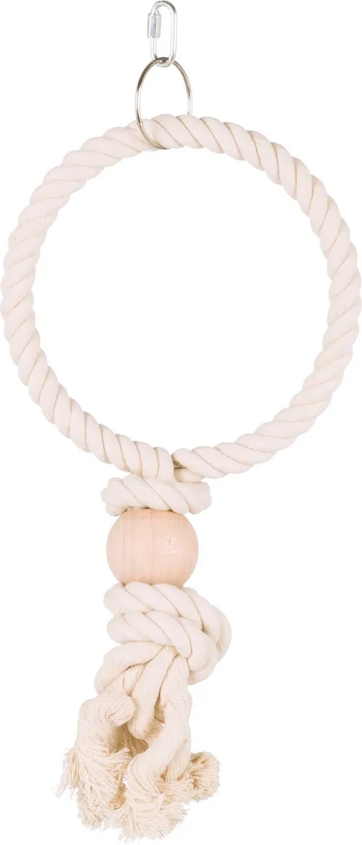 Trixie Touw-Ring 25cm - Wit - afbeelding 2 van 3