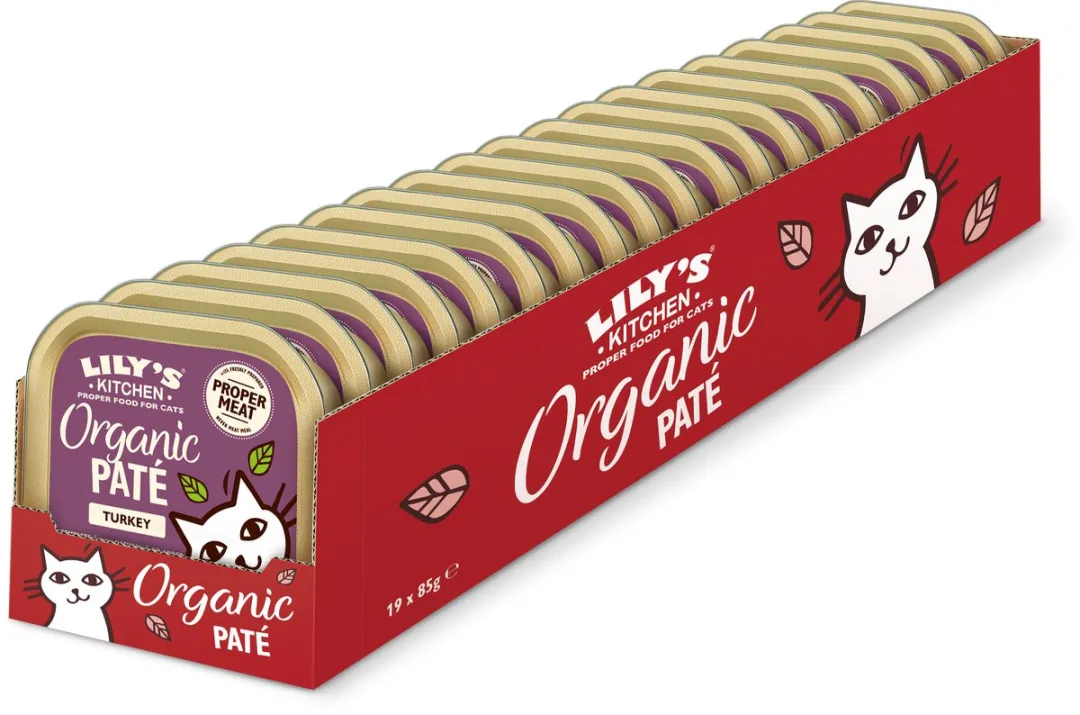 Lily's Kitchen Biologische Kalkoenpaté Kattenvoer - 19x85g