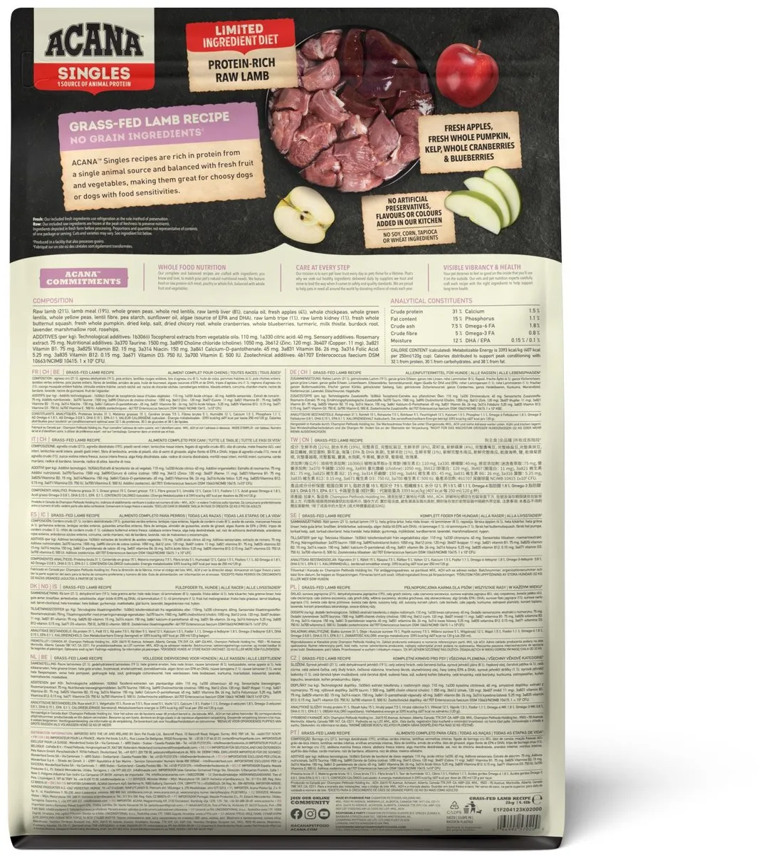 Acana Grass-fed Lamb Hondenvoer - 1 Stuk
