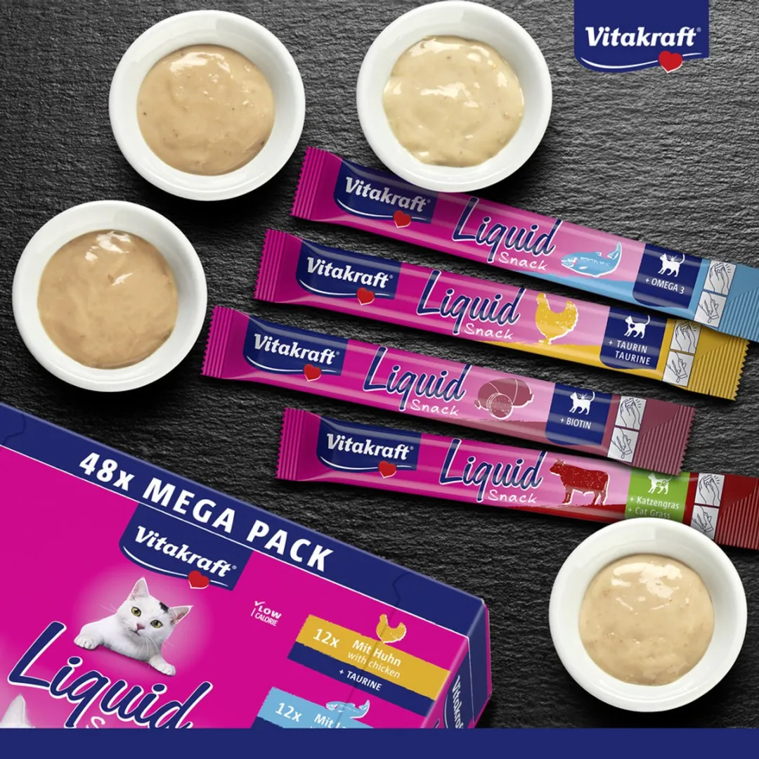 Vitakraft Liquid Snack Big Pack - 48 Stuks