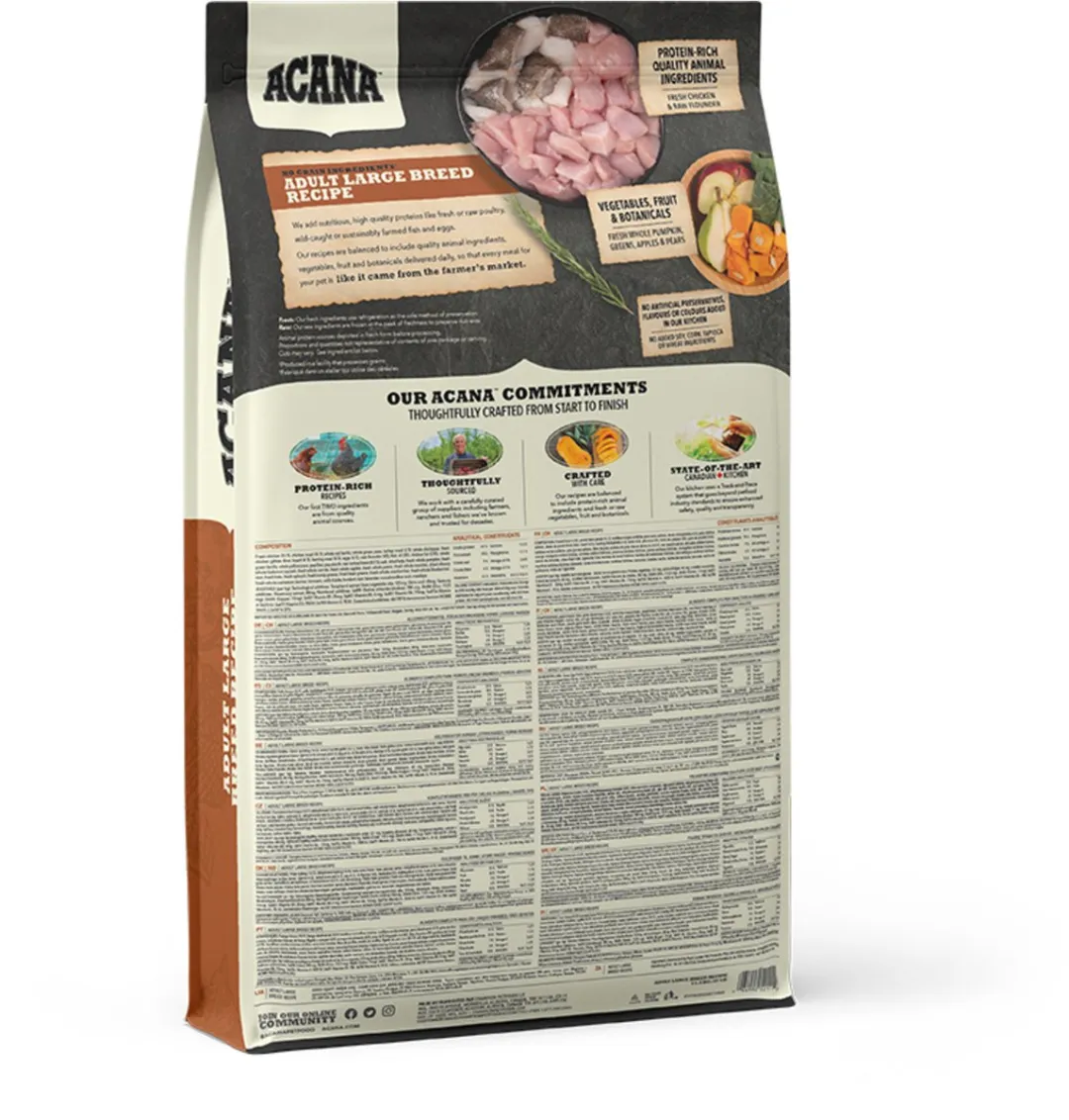 Acana Adult Large Breed Heritage Hondenvoer - 11.4 kg