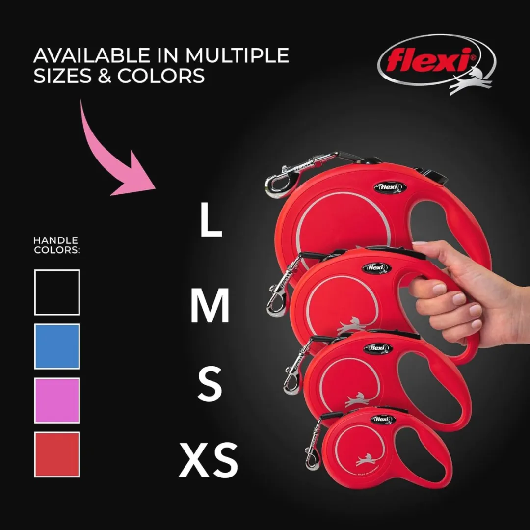 Flexi Klassieke Intrekbare Hondenriem 16ft - Rood