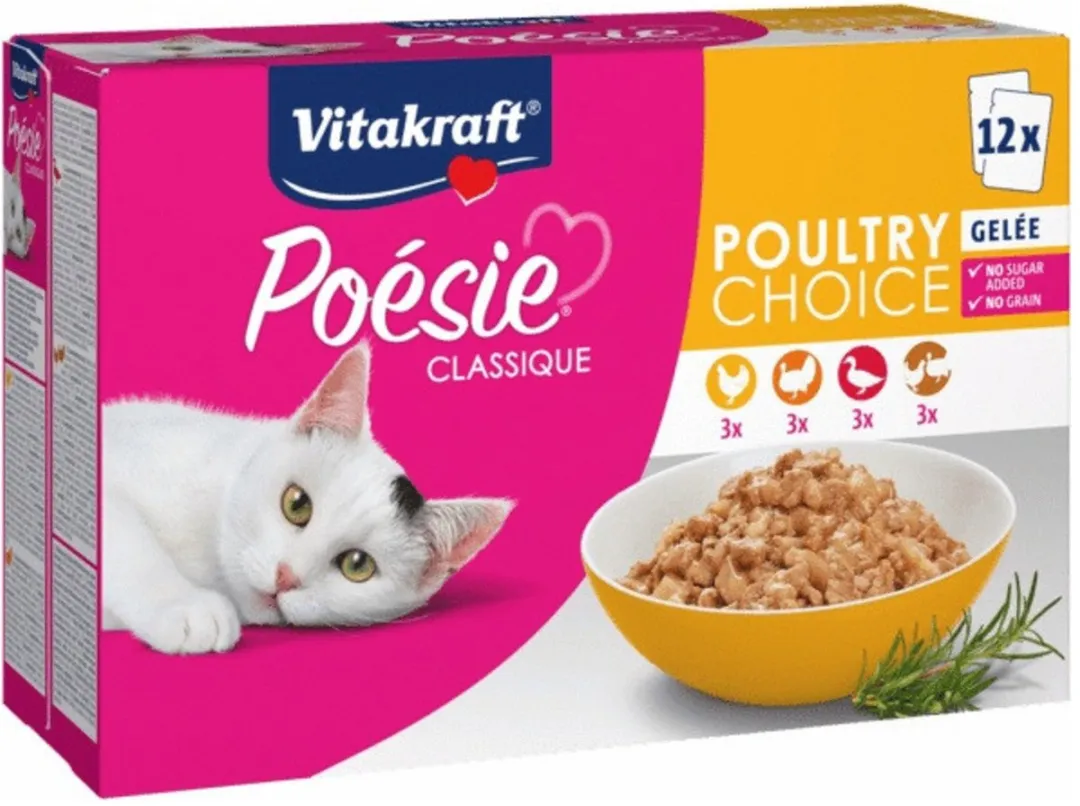 Vitakraft Poésie Classique Natvoer Gevogelte 12x85g