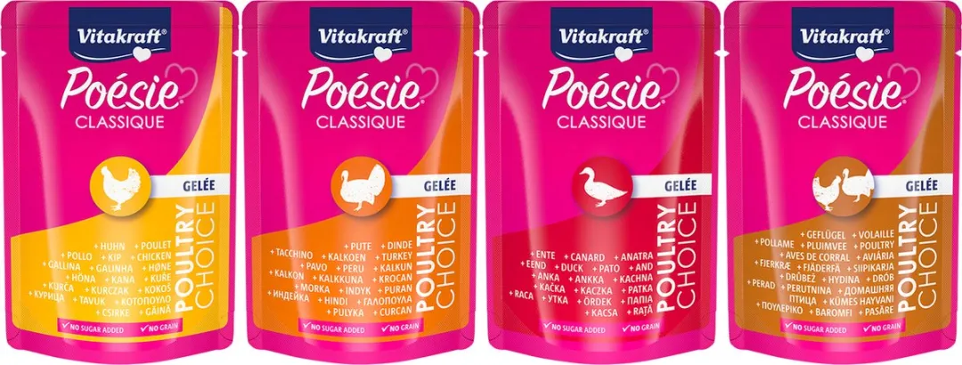 Vitakraft Poésie Classique Natvoer Gevogelte 12x85g