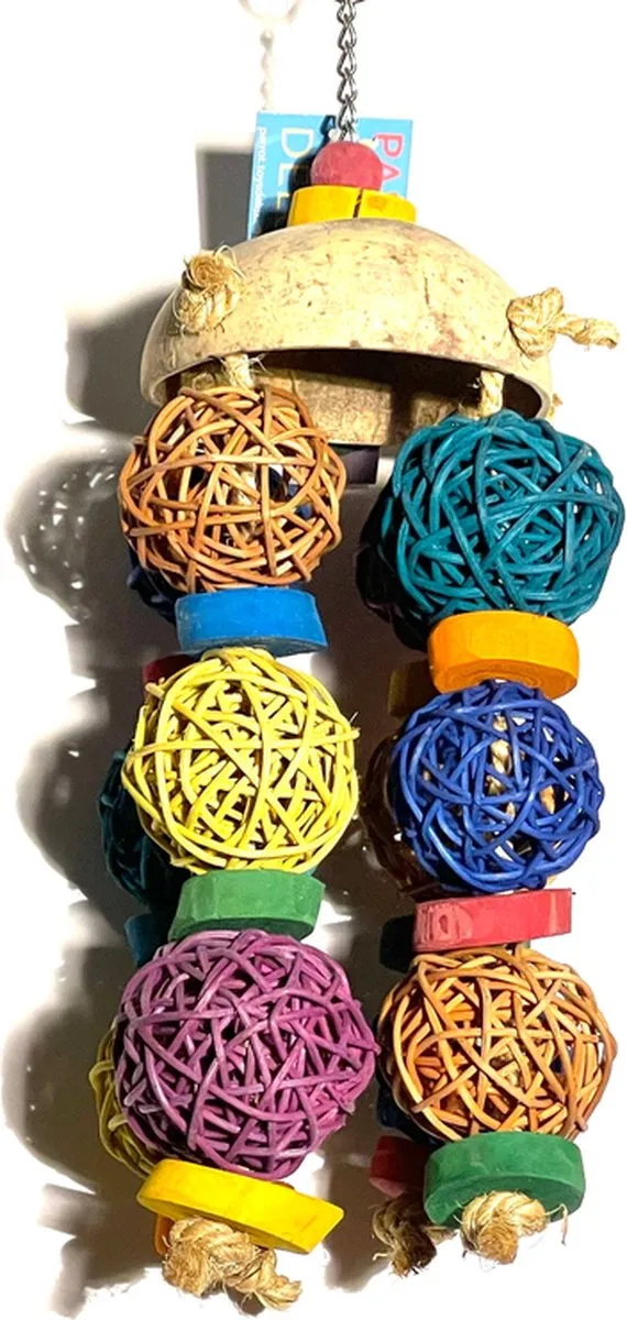 Parrots Toys Deluxe Coco Wicker Cluster
