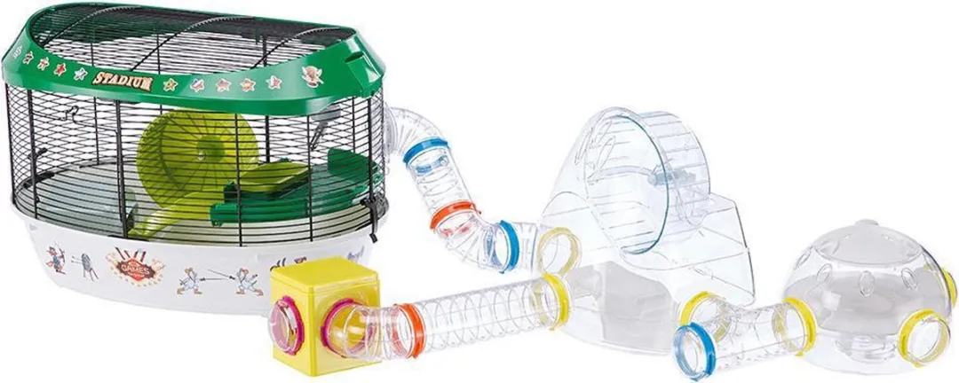Ferplast Hamster Speelhuis Gym - 32x23x26cm Lichtgrijs - afbeelding 6 van 6