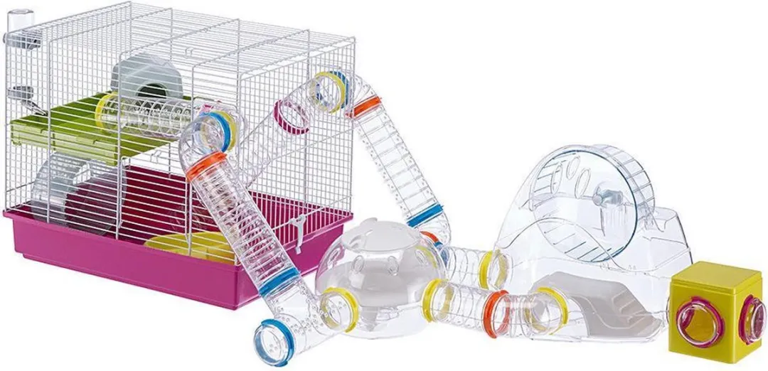 Ferplast Hamster Speelhuis Gym - 32x23x26cm Lichtgrijs
