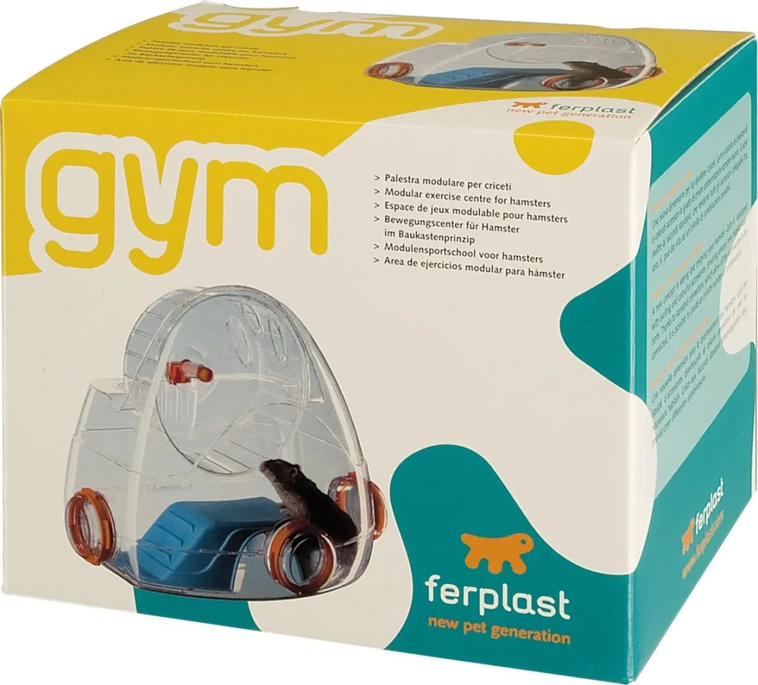 Ferplast Hamster Speelhuis Gym - 32x23x26cm Lichtgrijs
