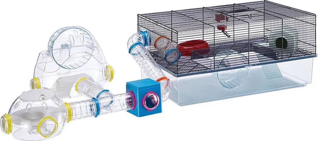 Ferplast Hamster Speelhuis Gym - 32x23x26cm Lichtgrijs