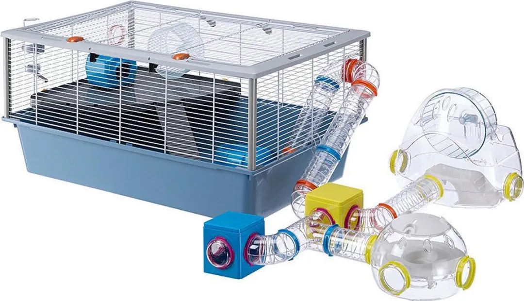 Ferplast Hamster Speelhuis Gym - 32x23x26cm Lichtgrijs