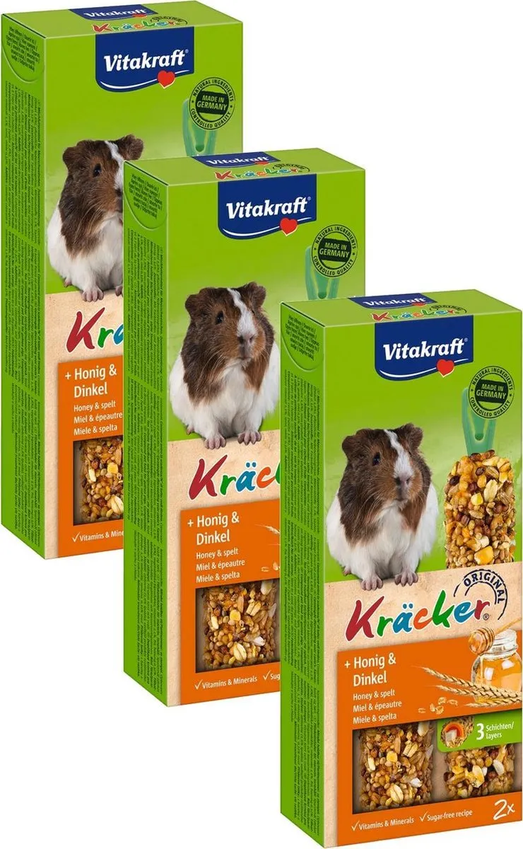 Vitakraft Caviakracker 2-in-1 Honing - 3 Stuks