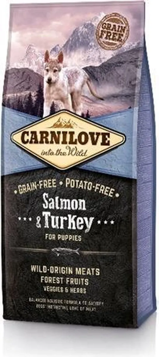 Carnilove Puppies Salmon/Turkey 1,5kg - afbeelding 6 van 6