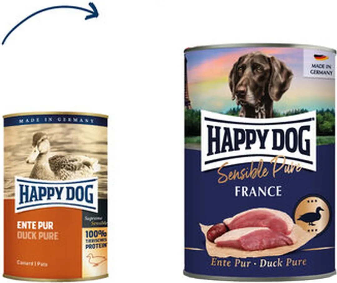 Happy Dog Sensible Pure France Eend - 6x800g