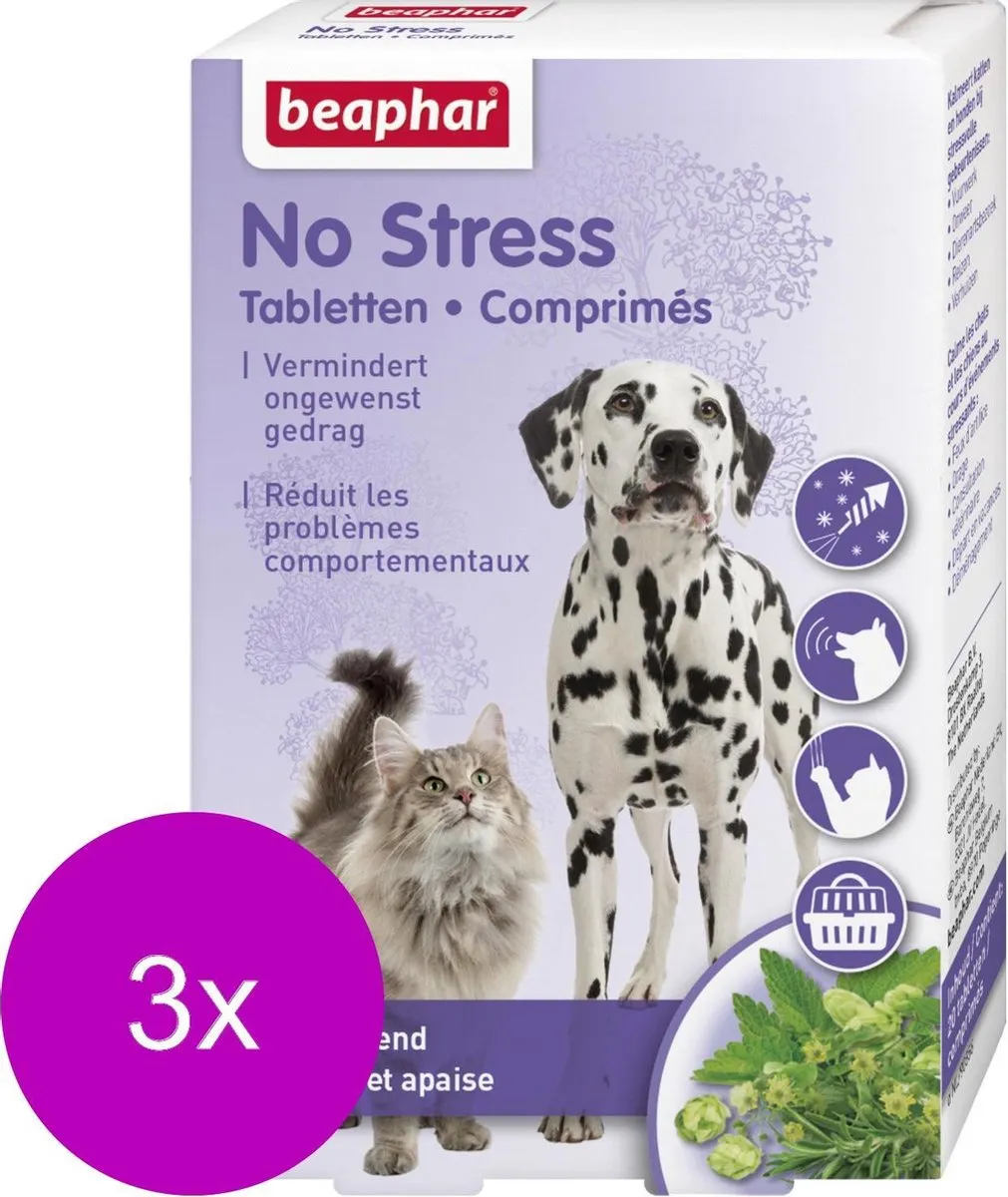 Beaphar No Stress Tabletten - 3x20 Stuks - afbeelding 6 van 6