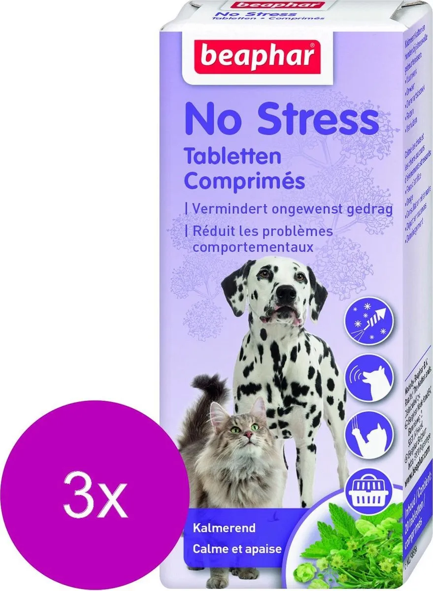 Beaphar No Stress Tabletten - 3x20 Stuks