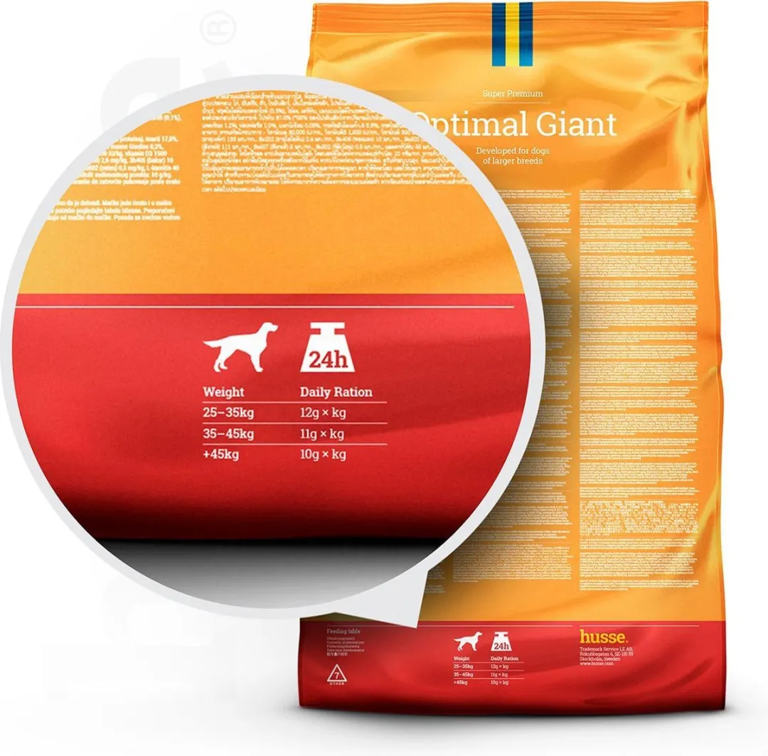 Husse Optimal Giant Hondenbrokken - 12 kg