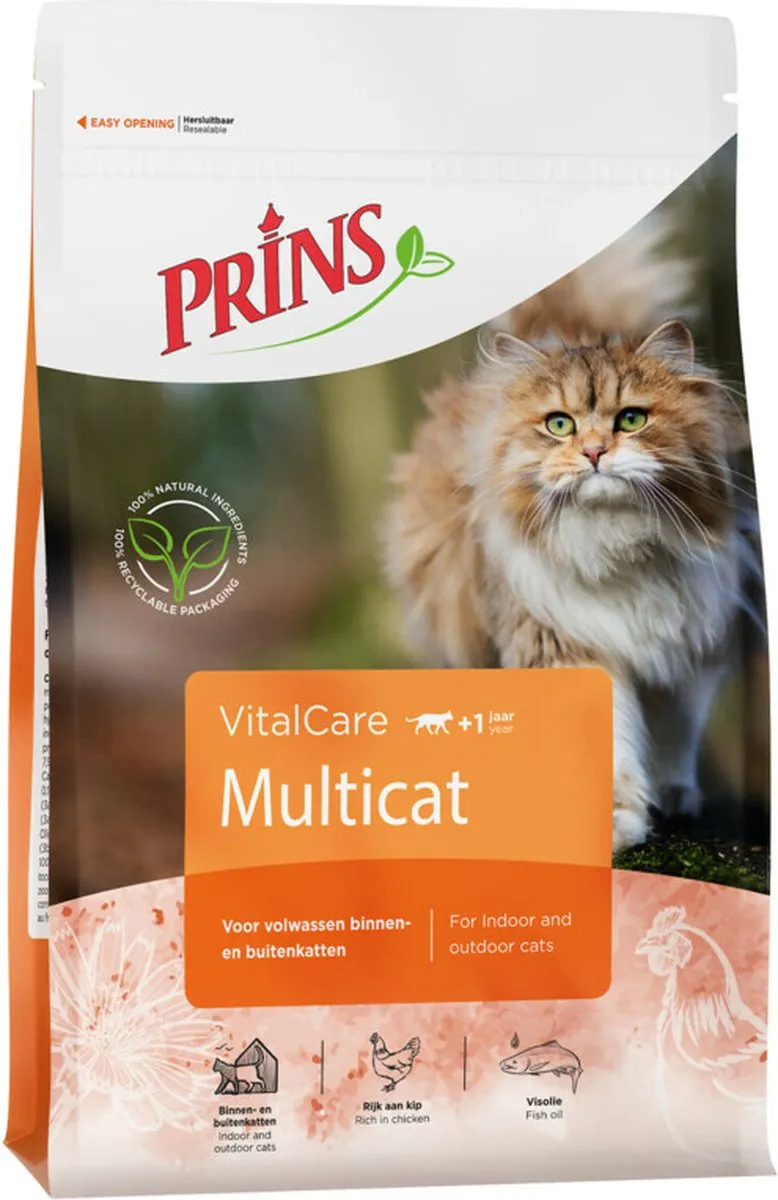 Prins VitalCare Multicat Kattenvoer 10kg