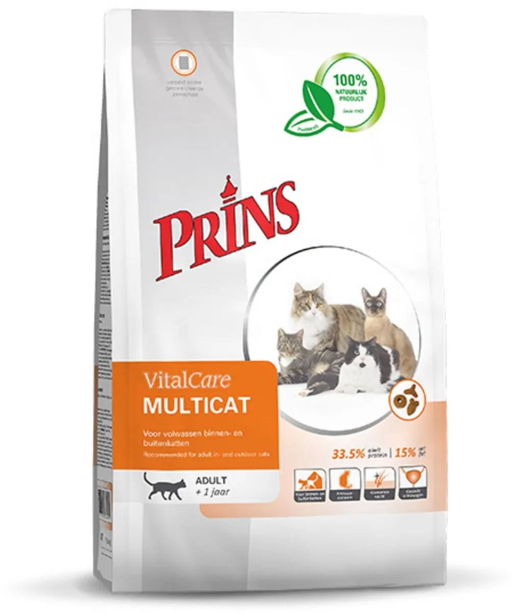 Prins VitalCare Multicat Kattenvoer 10kg