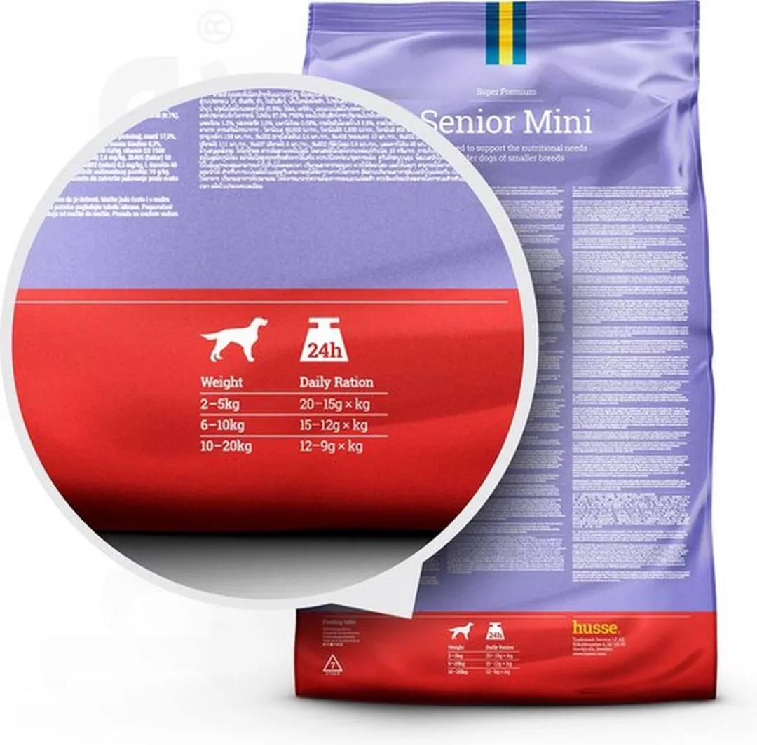 Husse Senior Mini Hondenbrokken - 2x7kg