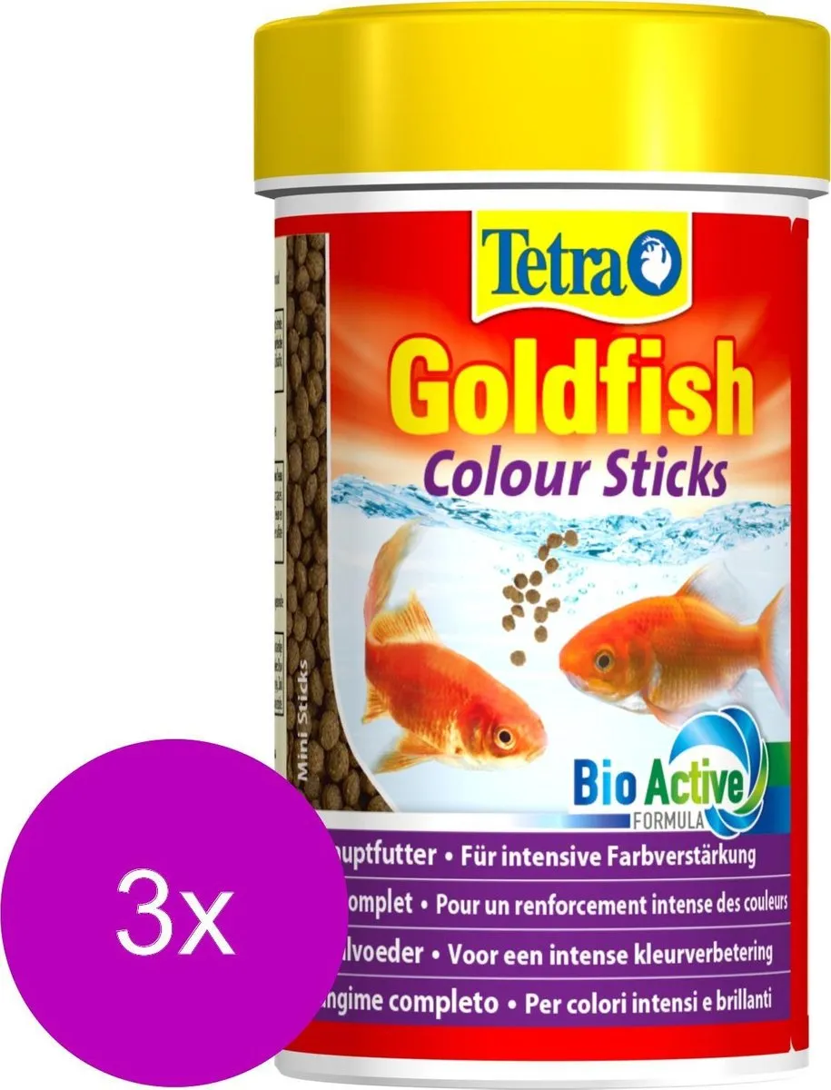 Tetra Visvoer Goldfish Colour Sticks 3x100ml
